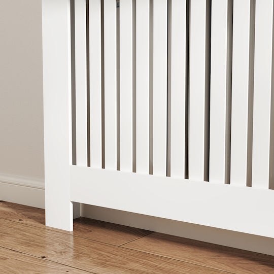 HomCom Radiator Cover From MDF White 112x19x97cm