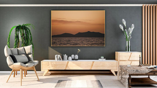 Πίνακας Sunset Over Mountains Sea Ηλιοβασίλεμα Πάνω Βουνά Θάλασσα 170x115