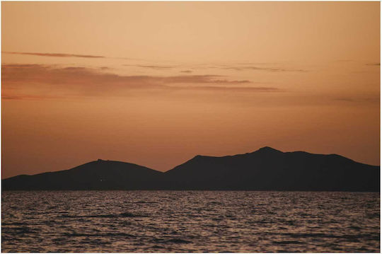 Πίνακας Sunset Over Mountains Sea Ηλιοβασίλεμα Πάνω Βουνά Θάλασσα 170x115