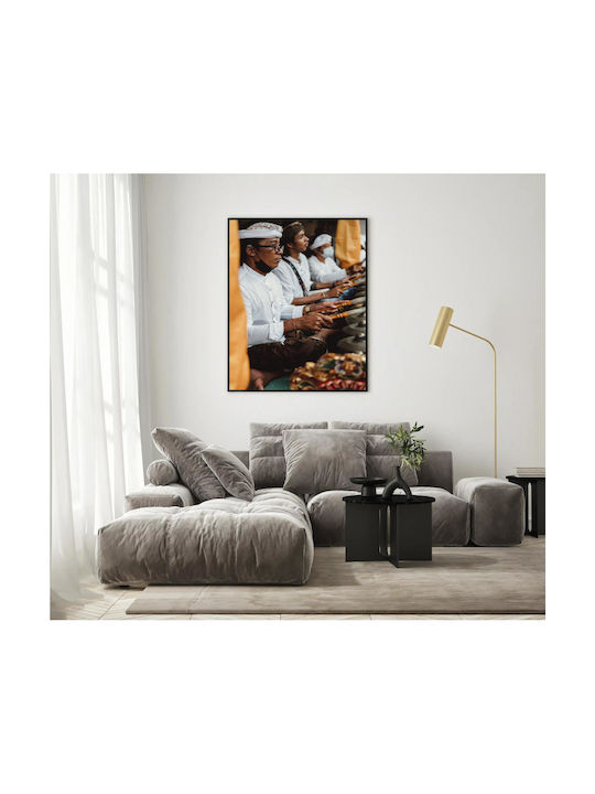 Gemälde Traditionelle Musiker bei Zeremonie 80x120