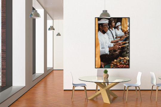 Gemälde Traditionelle Musiker bei Zeremonie 80x120