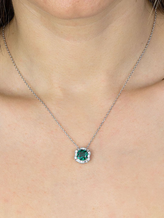 Luxenter Halskette aus Silber mit Zirkon