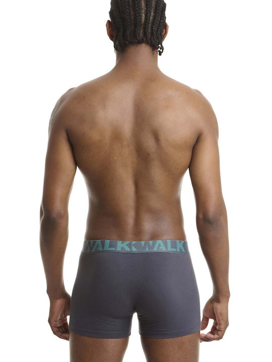 Herren Boxershorts Anthracite-Emerald 2Packung