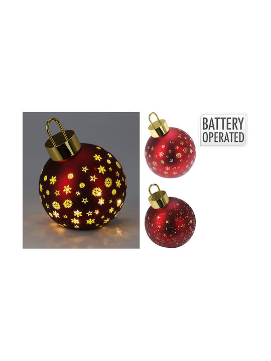 Lifetime Hängendes Kugel Ornament Ornament Beleuchtet Rot 15cm