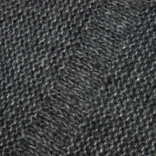Γυναικείο Σετ με Σκούφο Fleece Πλεκτό σε Γκρι χρώμα