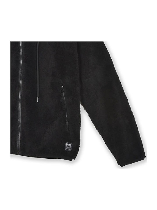 Sweatshirt Fleece with Hood Black
