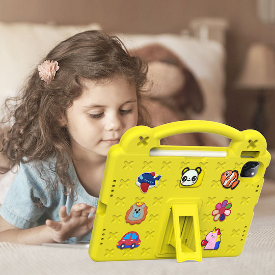Παιδική Θήκη Ipad 10.9 2022 10 Gen Cute Patterns Βάση Κίτρινη