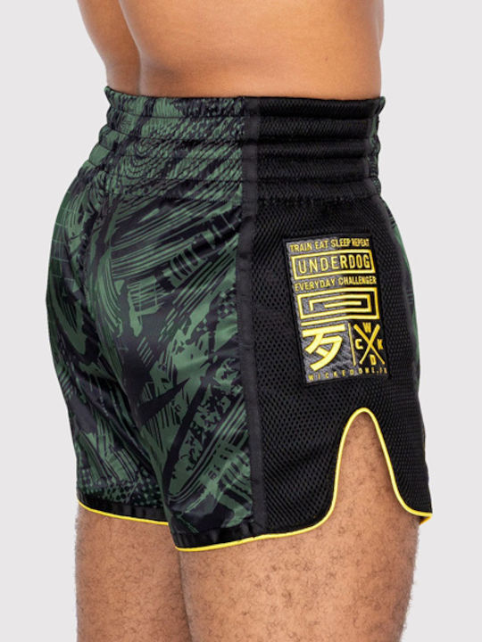 Wicked1 Men's Kick/Thai Boxing Shorts Green