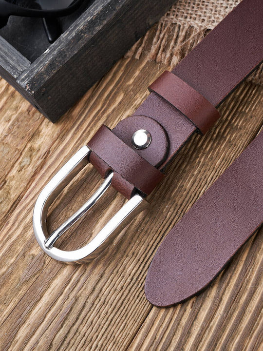 Leather Women's Belt Brown