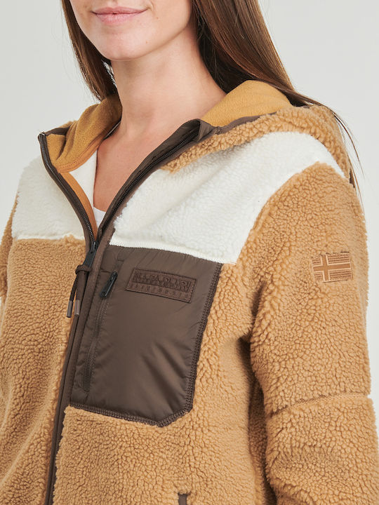 Yupik Fleece Jachetă de damă în Maro Culoare