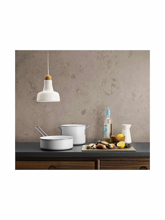 Eva Solo White Line Saute made of Aluminum with Non-Stick Coating 24cm