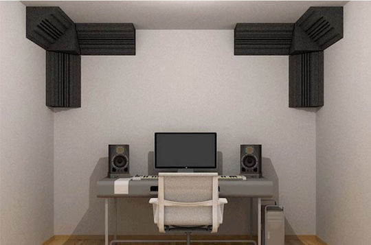 EQ Acoustics Project Corner Cubes Звукопоглъщащ Материал 2 Бройки 30см х 30см х 300мм в Сив Цвят