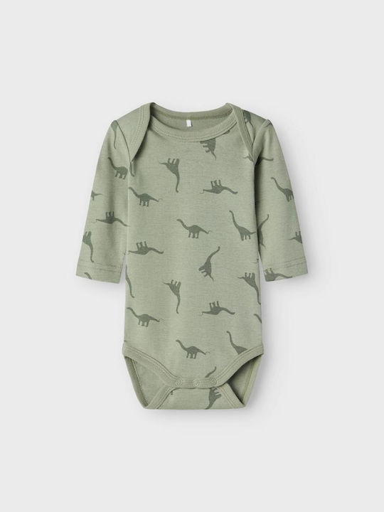 Name It Дълъг ръкав Agave Green 3бр