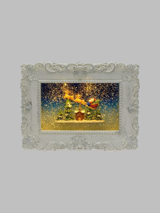 Christmas Snowball Illuminated with Santa Claus 21x4x27cm