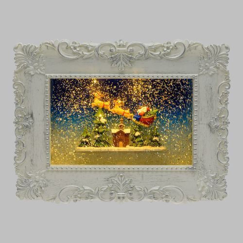 Christmas Snowball Illuminated with Santa Claus 21x4x27cm