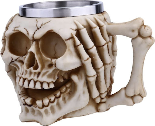 Metal Beer Mug Pufo Skull Don’t Hear In Skull Shape 380 Ml