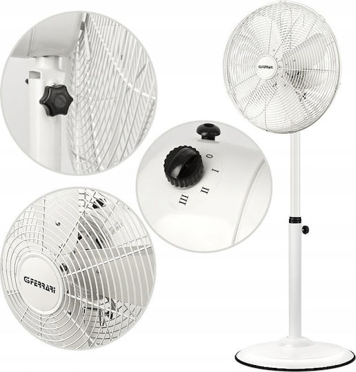 G3Ferrari Fan Pedestal 50W Fan Diameter 40cm White