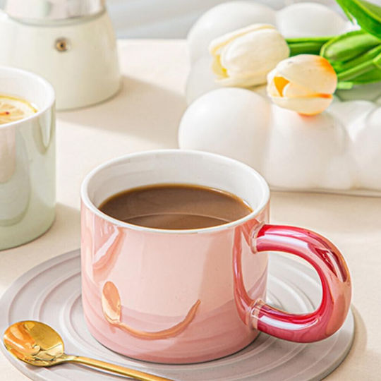 Glos Cani Ceramice Pufo Ceai Cafea 250 Ml Roșu