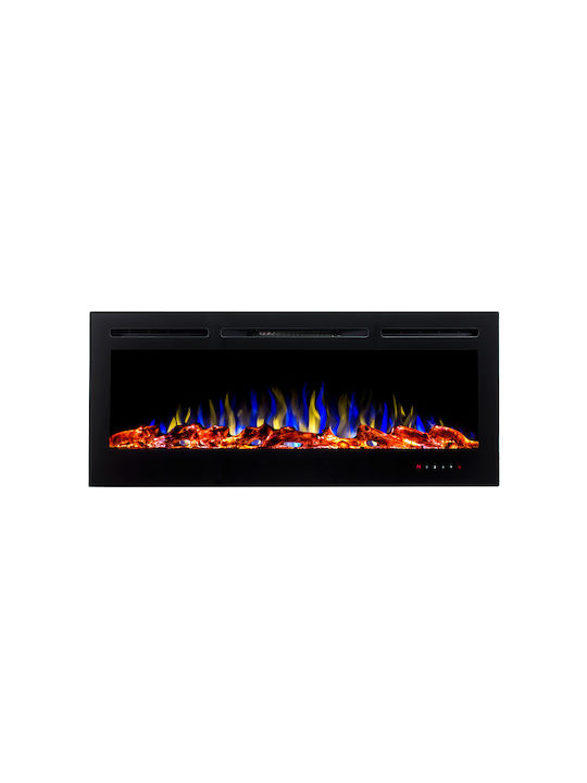 Hitense Wall Mounted Electric Fireplace 1600W 128x14cm Black