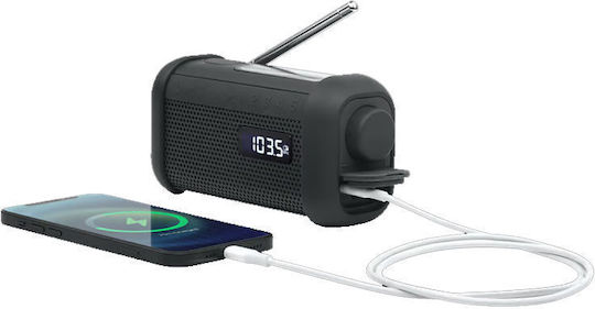 Muse MH-08 MB Φορητό Ραδιόφωνο Ηλιακό με Bluetooth Μαύρο