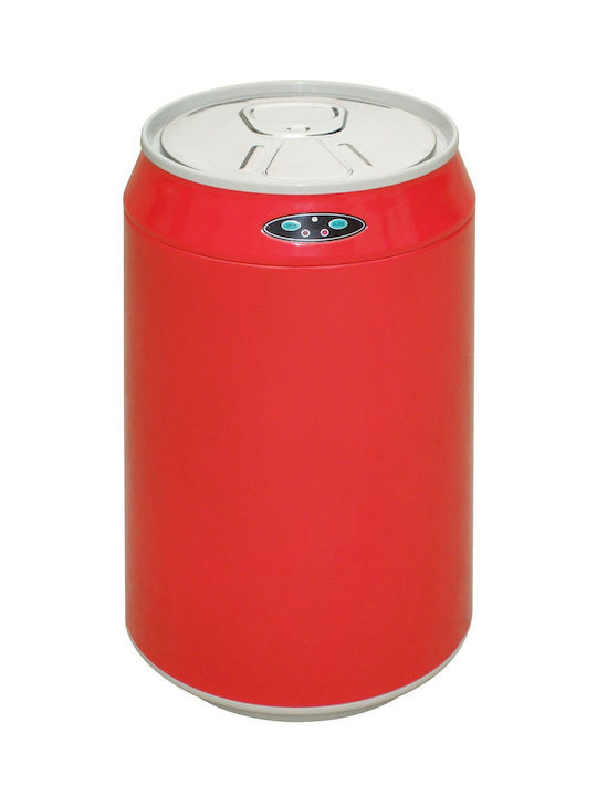 Ecosales Trendy Swan Waste Bin from Inox Steel Red 2.5lt