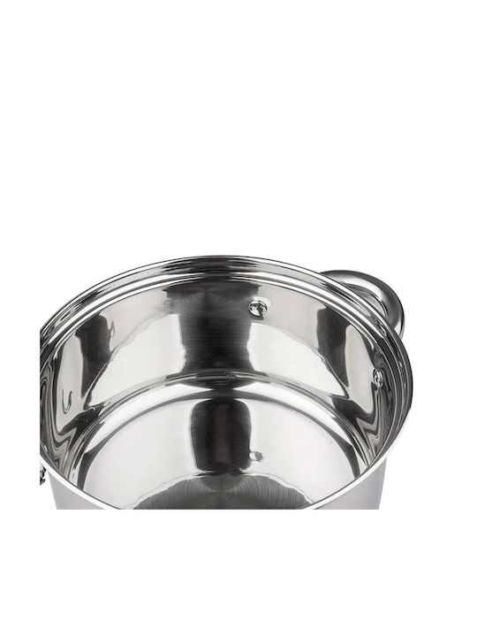KING Hoff Tiefer Edelstahl-Topf 2.5Es / 18cm