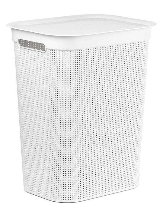 Rotho Babydesign Coș De Rufe Din Plastic 50 Lt Cu Capac 43.1x34x52.9 Cm Alb