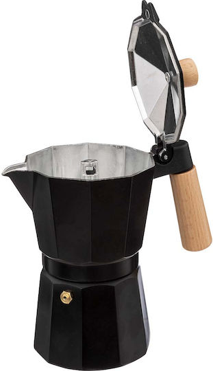 Secret de Gourmet Secret de Gourmet Stovetop Espresso Pot 6 Cups Black