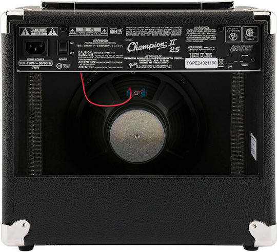 Fender Champion Combo Ενισχυτής Ηλεκτρικής Κιθάρας 25W Μαύρος