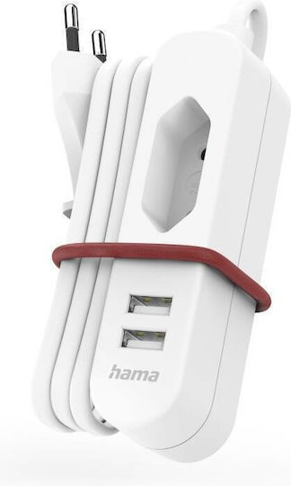 USB захранващ блок с 1.9 м дълъг кабел Hama-223202