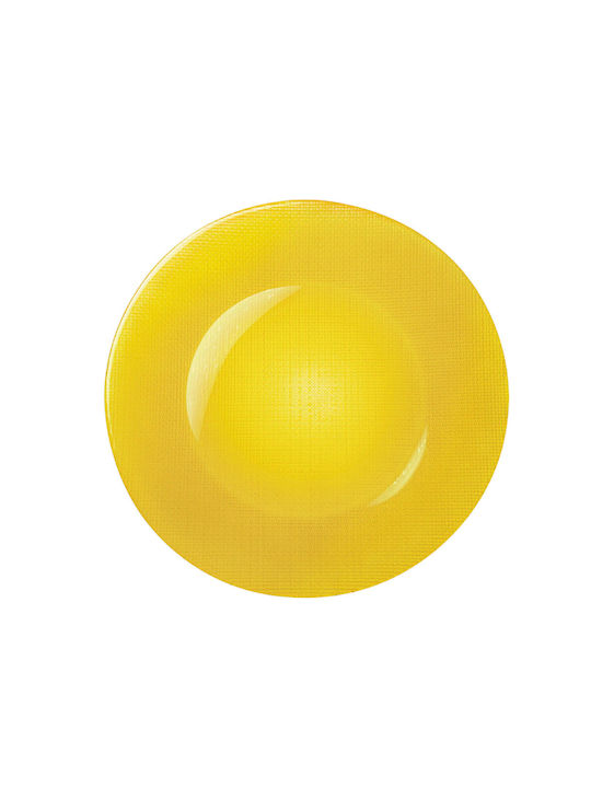 Set 6 Elegante Pufo Luxus Glas Servierplatten Desserts Vorspeisen 31 Cm Gelbe