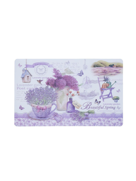 Cup Plate Support Set Serving Meals Pufo Beautiful Lavender Design 6 Stücke