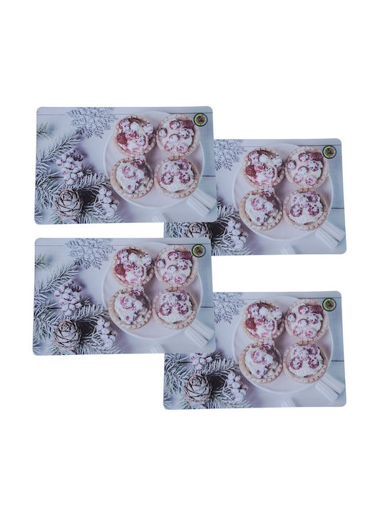 Plate Support Set Serving Meals Pufo Zucker Design 4 Stücke 44 X 29 cm