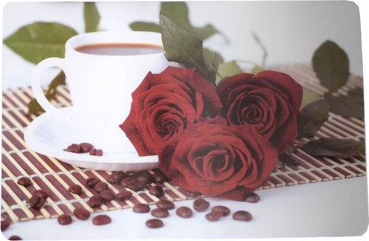 Комплект За Подложки За Чаши Сервиране На Храна Pufo Morning Roses Дизайн 6 Бройки