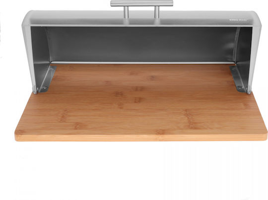KING Hoff Bread Box made of Bamboo Gray 38x28.5x15cm
