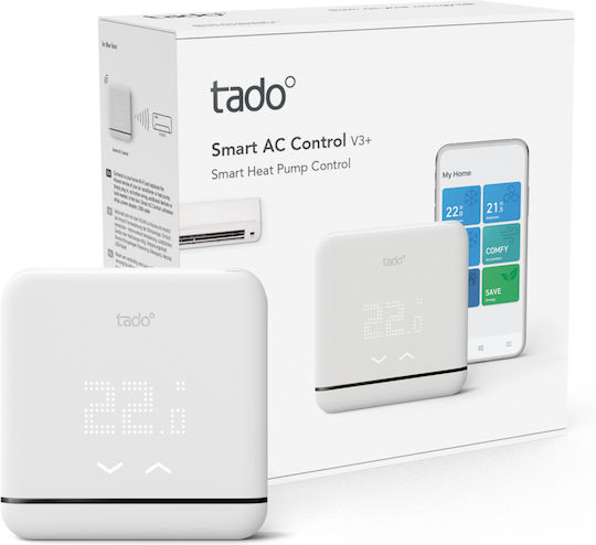Tado Smart AC Control V3+ (VT2143) Ψηφιακός Θερμοστάτης Smart με Οθόνη Αφής