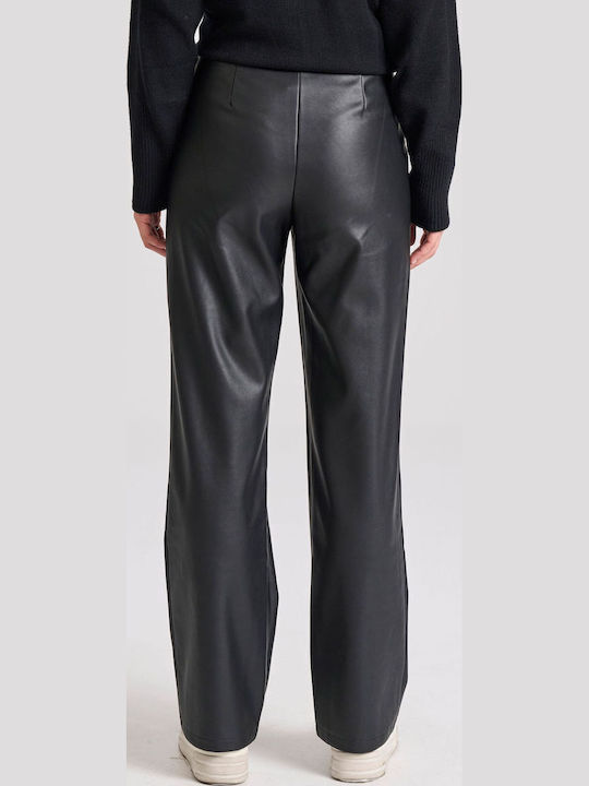 Funky Buddha Damen Hoch tailliert Stoff Hose Schwarz Funky Buddha Damen Hoch tailliert Stoff Hose Schwarz
