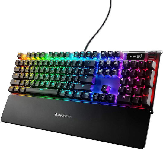 SteelSeries Apex Pro Ηall Effect Gaming Πληκτρολόγιο με SteelSeries OmniPoint διακόπτες και RGB φωτισμό (Γερμανικό)