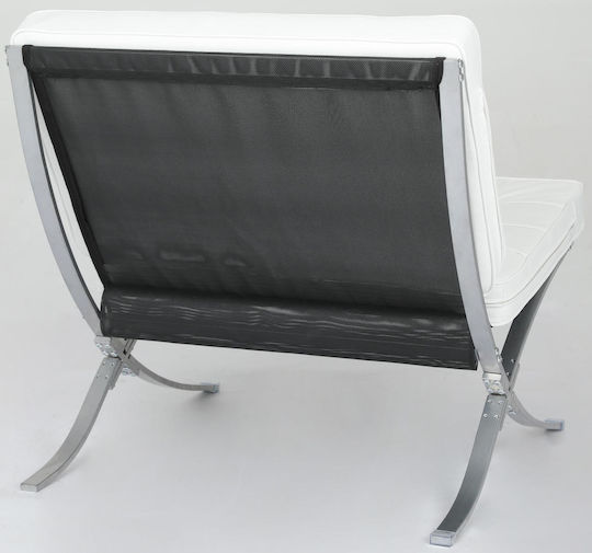 Casablanca Sessel aus Kunstleder Leuko 75x78x78cm