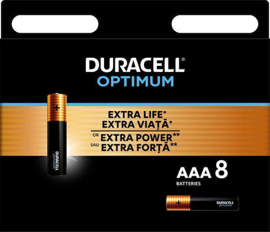 Duracell Optimum Alkaline Batterien AAA 1.5V 8Stück