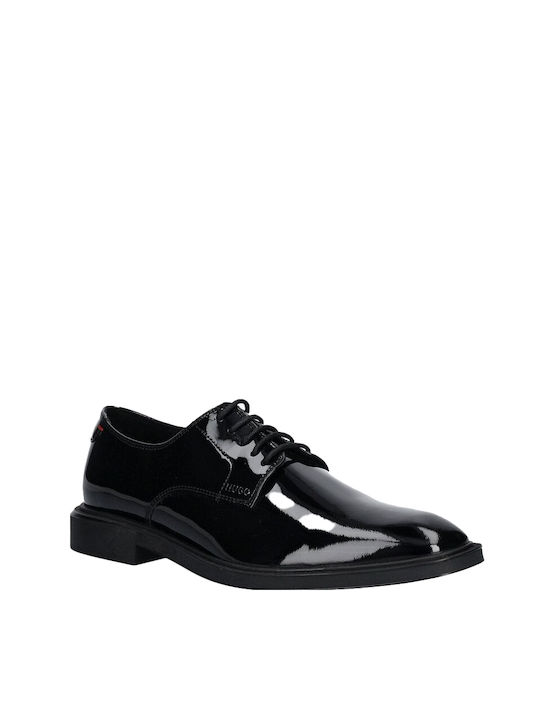 Hugo Men's Leather Dress Shoes Black