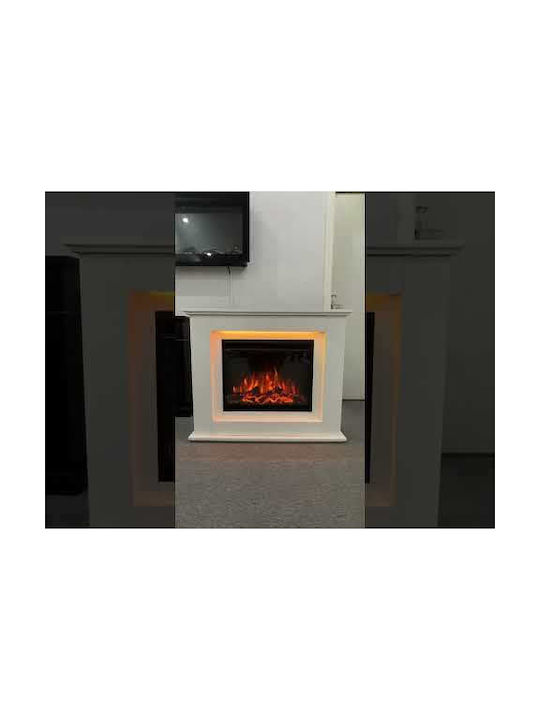 Hitense De Lux Floor Electric Fireplace 2000W 101x27.9cm White