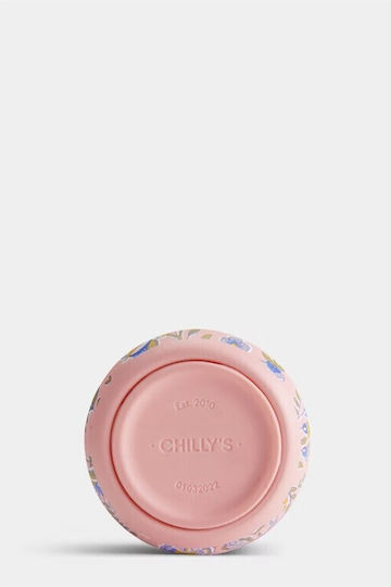 Chilly's Cup Series 2 Liberty Glass Thermos Stainless Steel BPA Free 340ml Pink