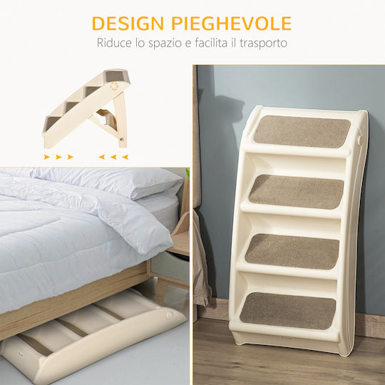 Pawhut Ramp Car for Dog Beige