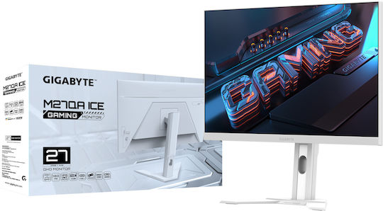 Gigabyte M27QA ICE IPS HDR Монитор 27" QHD 2560x1440 180Hz Бял