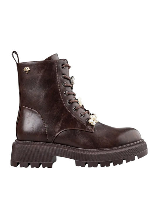 Stiefeletten Damen Braun