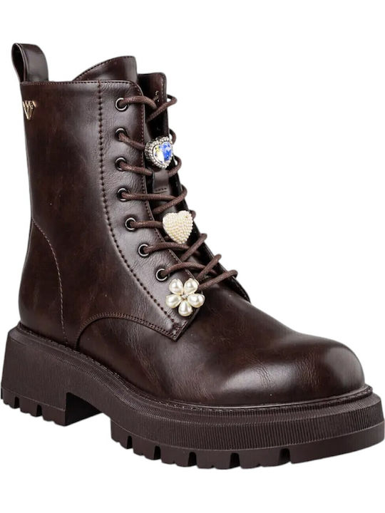 Stiefeletten Damen Braun