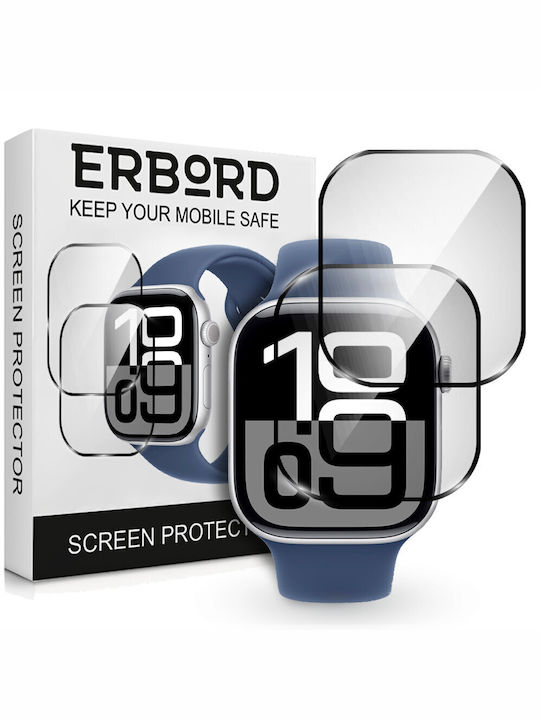 2x Хибридно стъкло Erbord Apple Watch 10 46mm