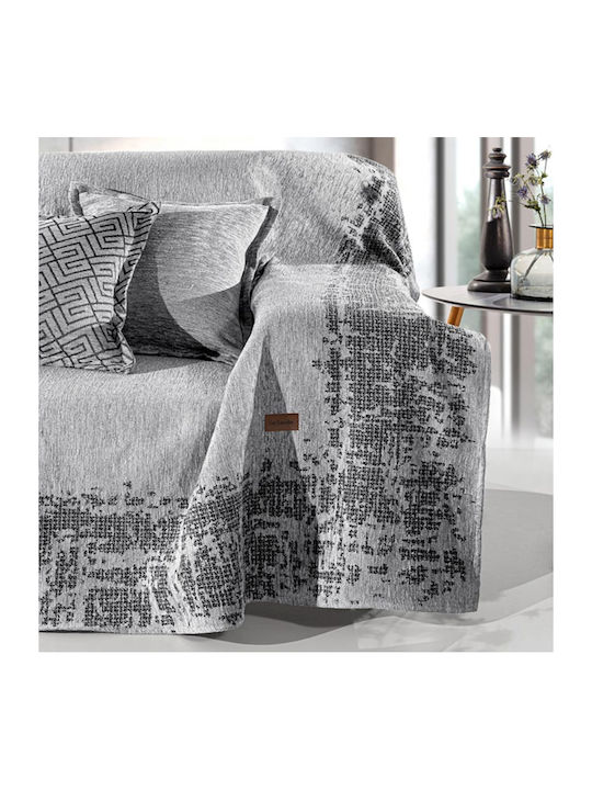 Guy Laroche Perth Sesselüberwurf Chenille 180x150cm Silber