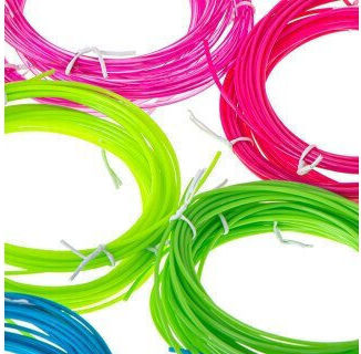 PLA 3D Drucker Filament 1,75mm Mehrfarbig 0,34kg 10 Stück (Nachfüllen)